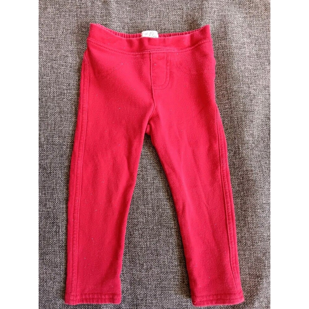 pants 18 To 24 months girls 1989 Place jeans Red Slim Cut Sparkle